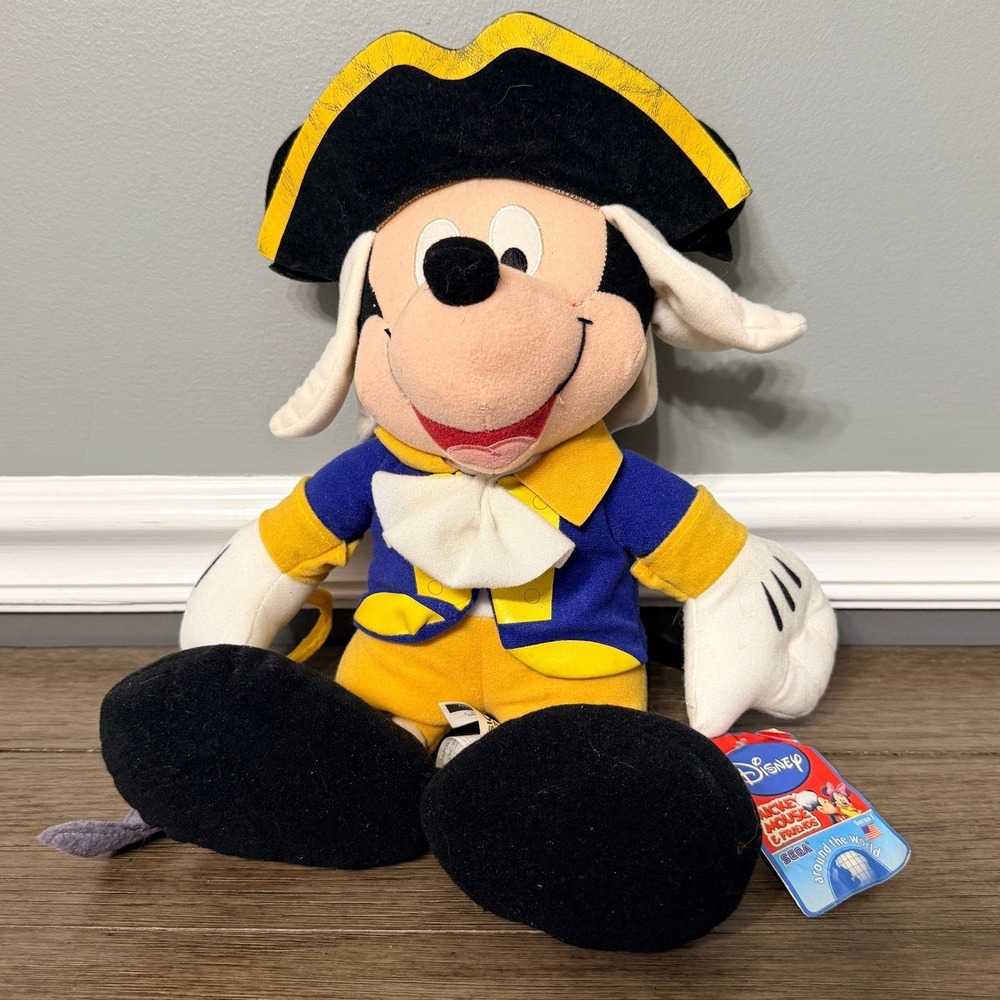 Disney Mickey Mouse Around the World Series 5 SEGA Plush Patriotic Colonial Hat